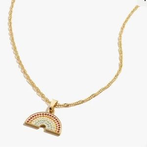Alex and ani pave crystal rainbow necklace